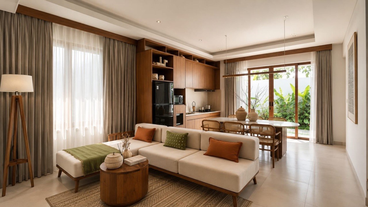 Luxury Villa Modern Tropical 4BR di Kawasan Elite Renon - Foto 5